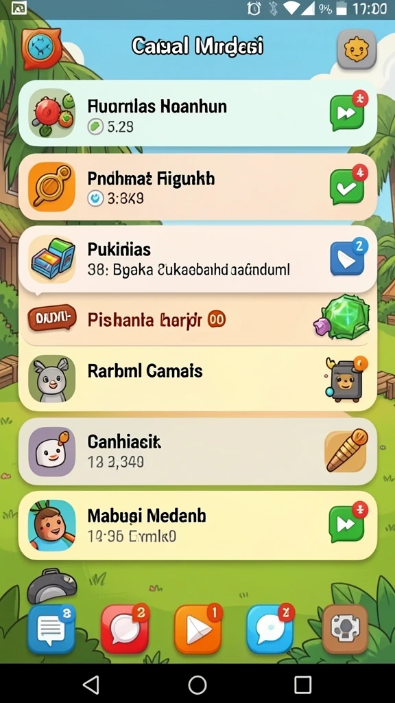 7game - Tampilan menu utama dengan desain yang menarik.