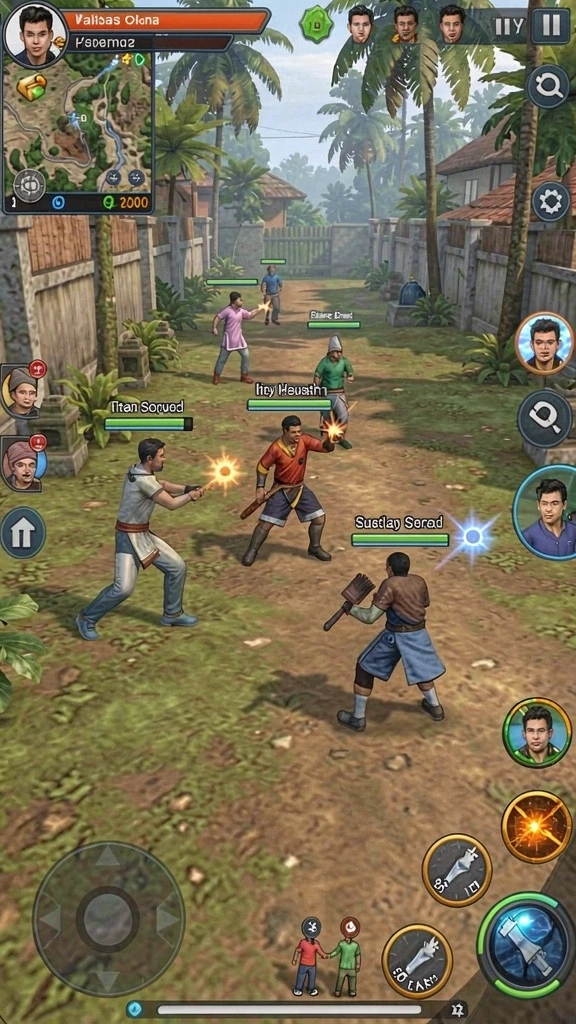 atom138 - Screenshot saat karakter melawan musuh dengan senjata baru.