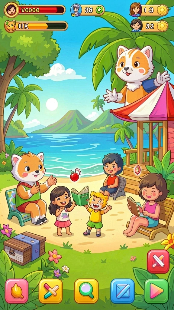 atom138 - Screenshot menunjukkan interaksi dalam komunitas game.