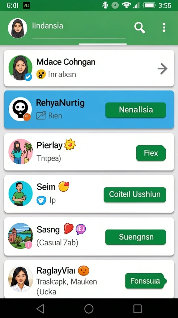 klubimpian - Tampilan antarmuka pengguna yang intuitif.