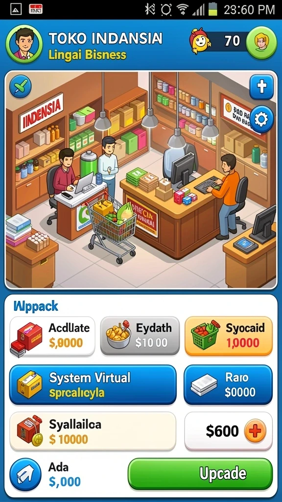 rr44 - Tampilan awal game dengan karakter utama.